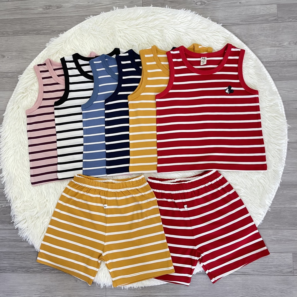 Bộ Sát nách Cho Bé⚡ FREE SHIP⚡ Bộ ba lỗ Chất Thun Lạnh siêu mềm mịn thoáng mát