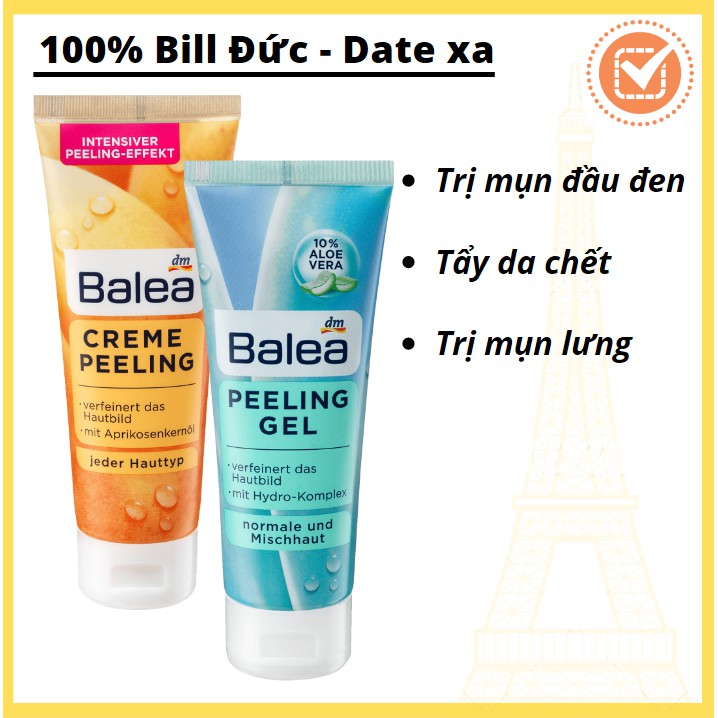 Tẩy da chết Balea ⚡Freeship⚡ 3 công dụng - phù hợp mọi loại da