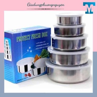 Bộ thố lạnh inox 5 món tiện dụng, tiện lợi