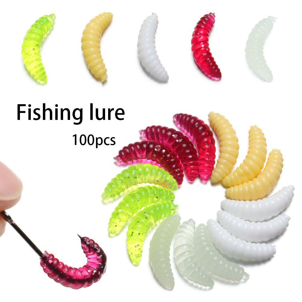 MYRONGVN Set 100 Mồi Giun Giả Câu Cá