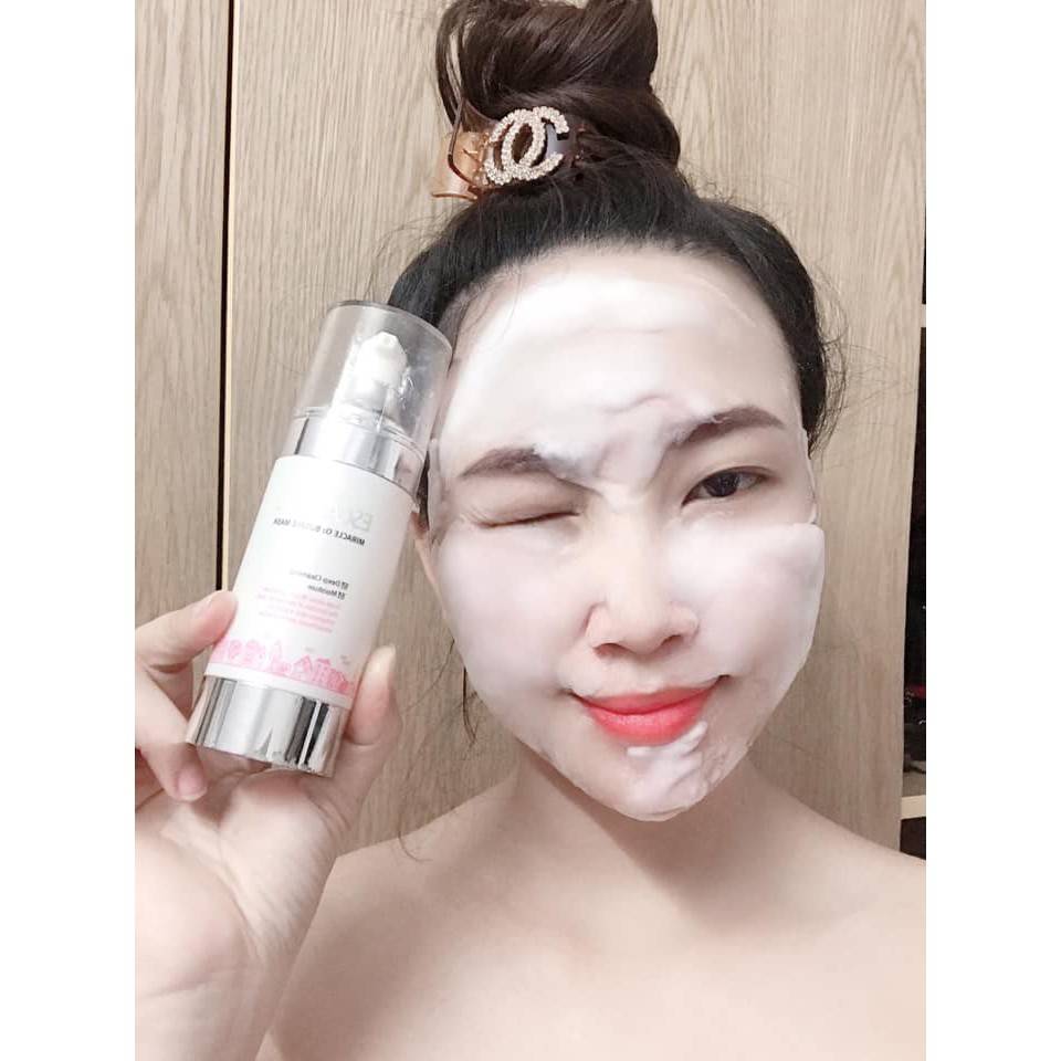 TẨY TẾ BÀO CHẾT Mặt nạ bong bóng 8 in 1 Escarcell Miracle Bubble O2 Mask Skinaz Hàn Quốc CHÍNH HÃNG