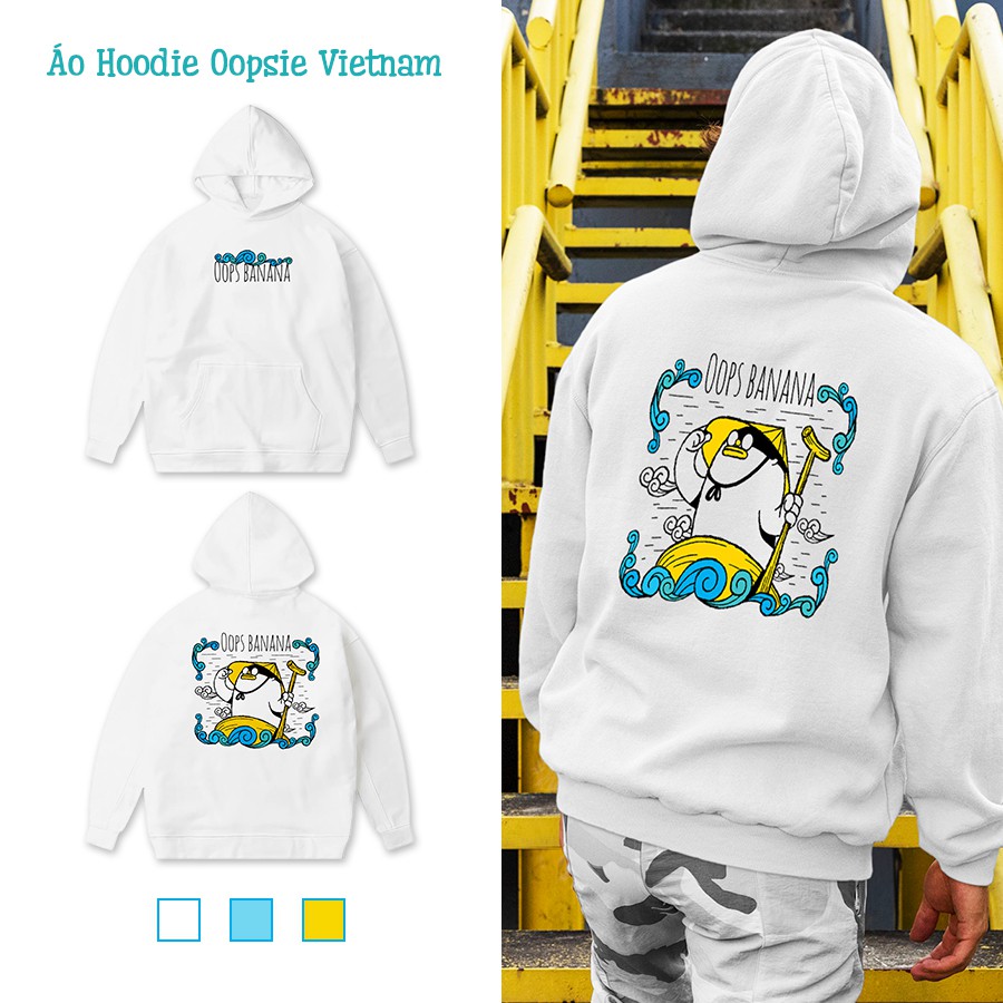 Áo hoodie Younik Oopsie Vietnam unisex năng động dành cho fan Oops Banana