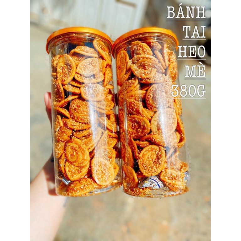 Bánh tai heo mè vàng hũ 380gr