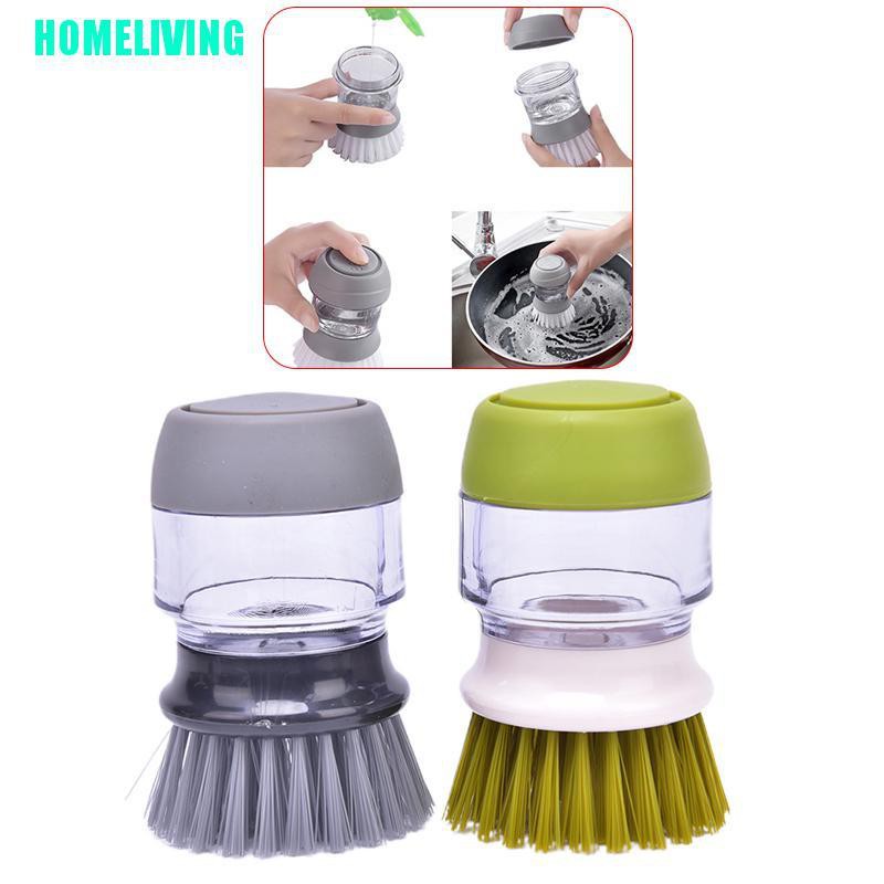 1 Bàn Chải Rửa Chén / Xà Phòng Có Thể Bơm Đầy Lại