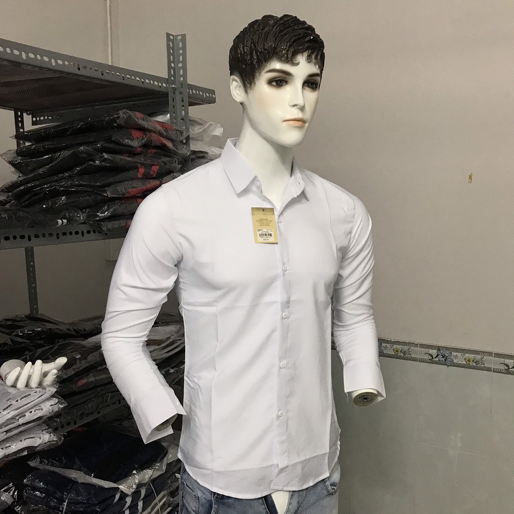 Áo sơ mi nam dài tay Hàn Quốc Ảnh Thật vải lụa thái chống nhăn cao cấp.(CAM KẾT ẢNH THẬT) | BigBuy360 - bigbuy360.vn