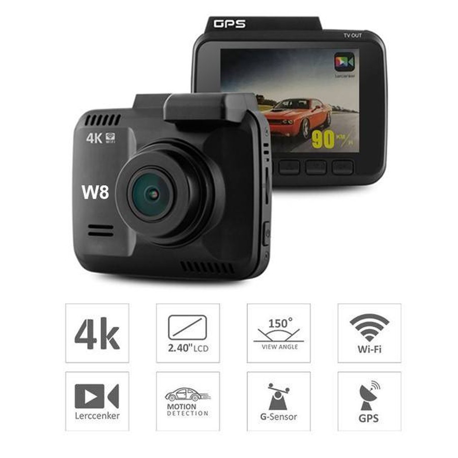 [GRAB NOW SHIP 2H] (Xe) Camera Hành Trình W8 Carcam Wifi GPS 4K .. CAM KẾT CHÍNH HÃNG 100%