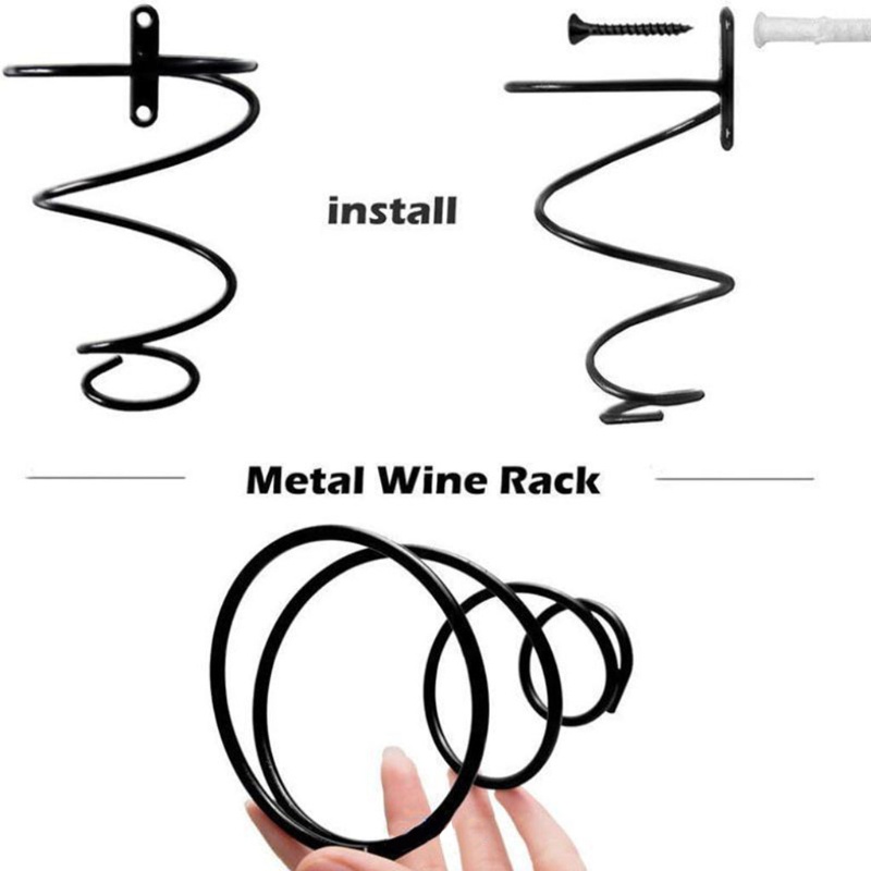 1 Giá Đỡ Chai Rượu Vang Gắn Tường Tiện Lợi