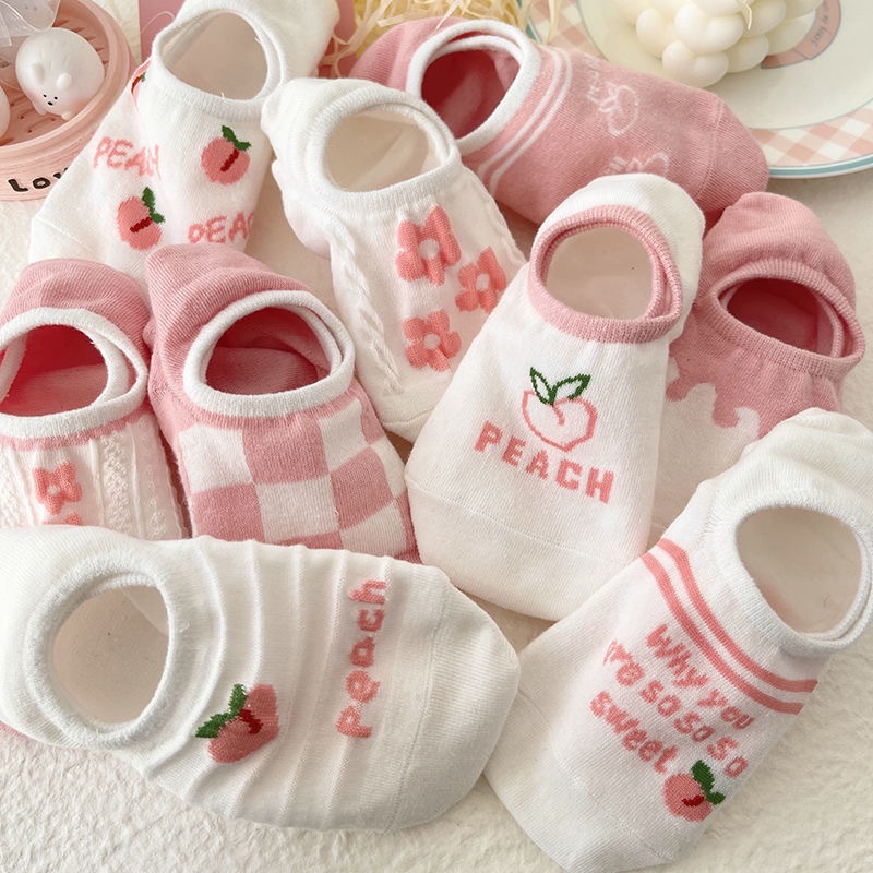 Vớ Thuyền Mỏng Thoáng Khí Màu Trắng Phong Cách Nhật Bản Dễ Thương Thời Trang Mùa Hè Cho Nữ