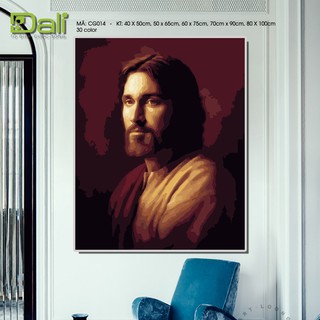 Tranh treo tường tự tô màu số hóa DALI Tranh Chúa Giêsu Kito CG014