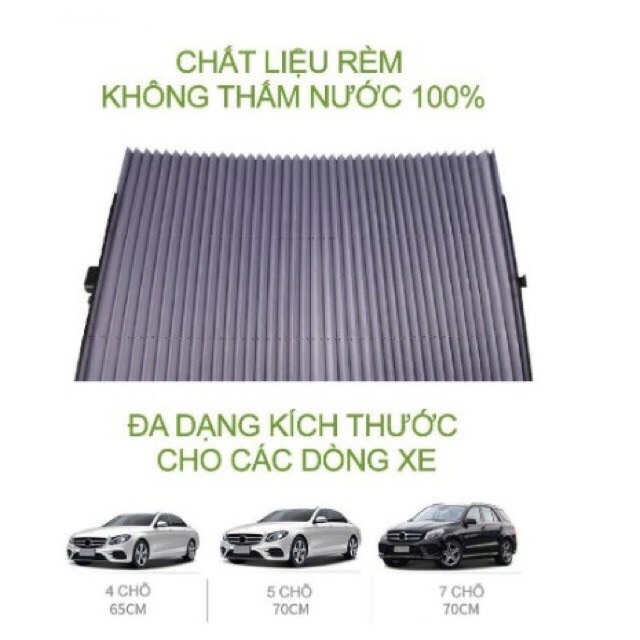 Rèm che nắng kính lái, kính cửa xe cho ô tô, co dãn xếp gọn gàng. - Bình An Auto