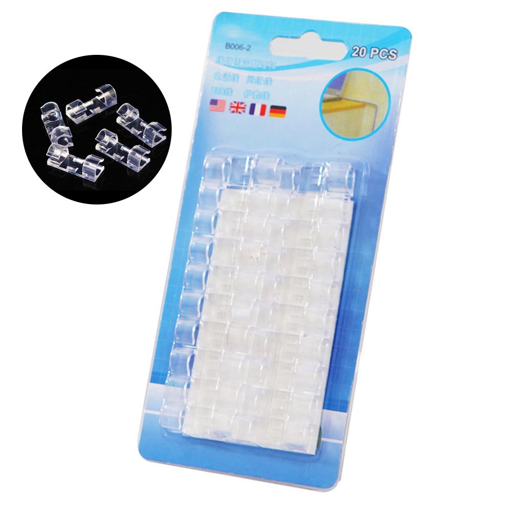 Set 20 Giá Đỡ Dây Cáp Tiện Lợi
