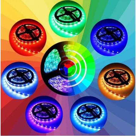 Dây Đèn LED Trang Trí 5M RGB 300Leds + 24 Điều Khiển Từ Xa 2835