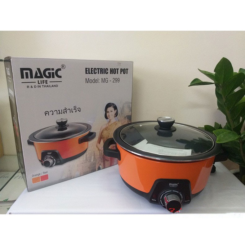 [Mã ELHADEV giảm 4% đơn 300K] NỒI LẨU ĐIỆN RUỘT RỜI MAGIC LIFE MG-299 (New 2021, 4L) - HÀNG CHÍNH HÃNG