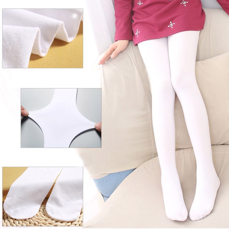 Quần Tất Dài Bằng Nhung Màu Sắc Kẹo Ngọt Dành Cho Bé Gái