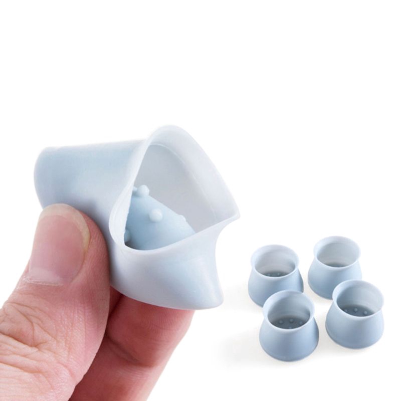 Bộ 4 cái nắp silicone bọc chân bàn ghế chống trượt bảo vệ sàn nhà
