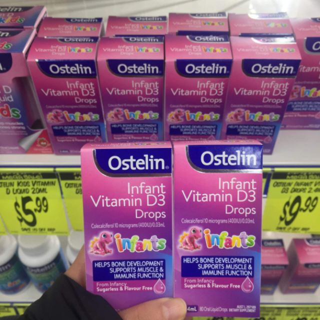 Vitamin D3 dạng drop Ostelin