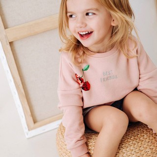 Áo nỉ da cá bé gái hãng 27home - áo nỉ bé gái