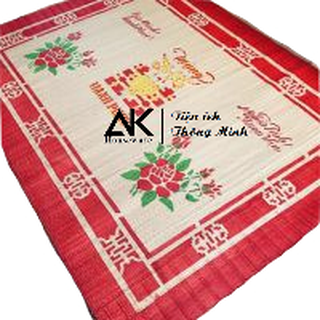 Chiếu cói chải ăn cơm, chải giường loại trung kt 1m6x2m