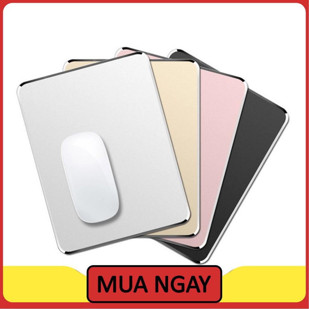 Lót Chuột Hợp Kim Nhôm Nguyên Khối Cao Cấp Mouse Pad kiêm Bàn di chuột bằng nhôm Aluminium Mouse Pad 330x240mm -dc4665