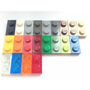 Gạch lắp ghép chính hãng Tấm cơ bản 1 x 2  / Part 3023: Plate 1 x 2