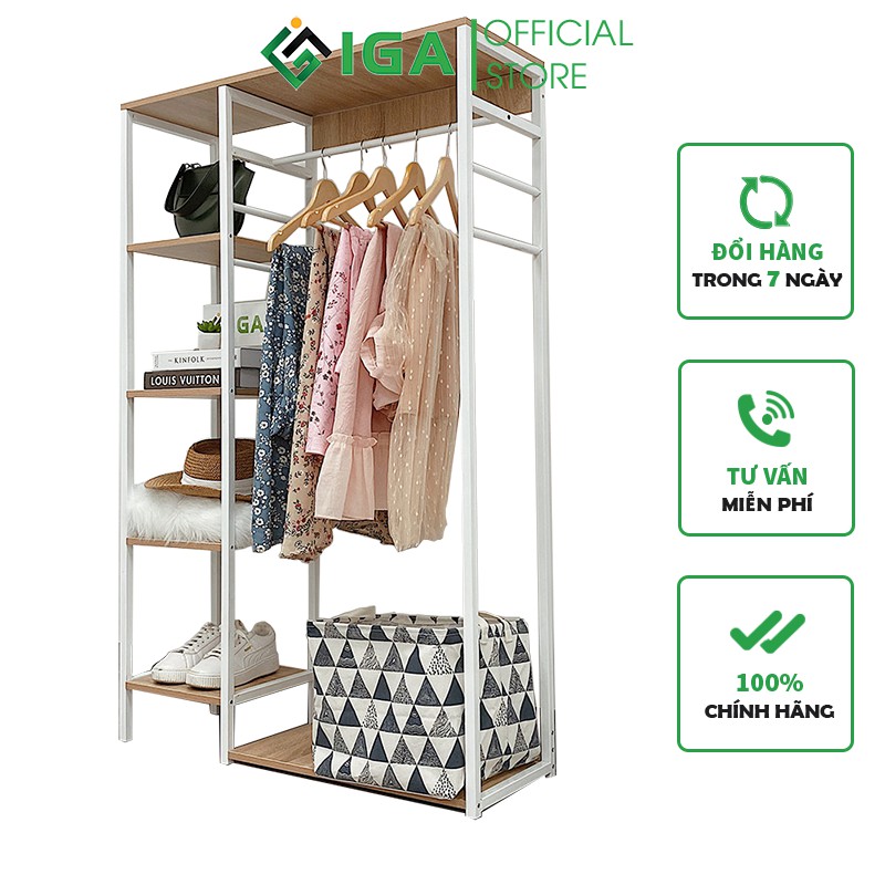Giá treo quần áo IGA Hanger nội thất phòng ngủ hiện đại - GM08 | BigBuy360 - bigbuy360.vn