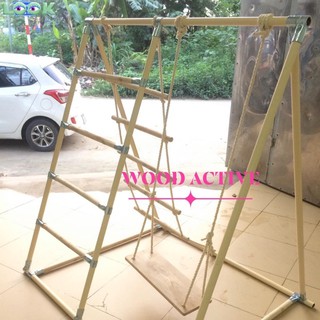 Khung vận vận động , Xà đu đa năng Wood Active1🤾𝐁𝐇 𝟏𝟐 𝐓𝐇𝐀́𝐍𝐆🤾giá rẻ, siêu vận động cho bé, tăng IQ, tăng chiều cao