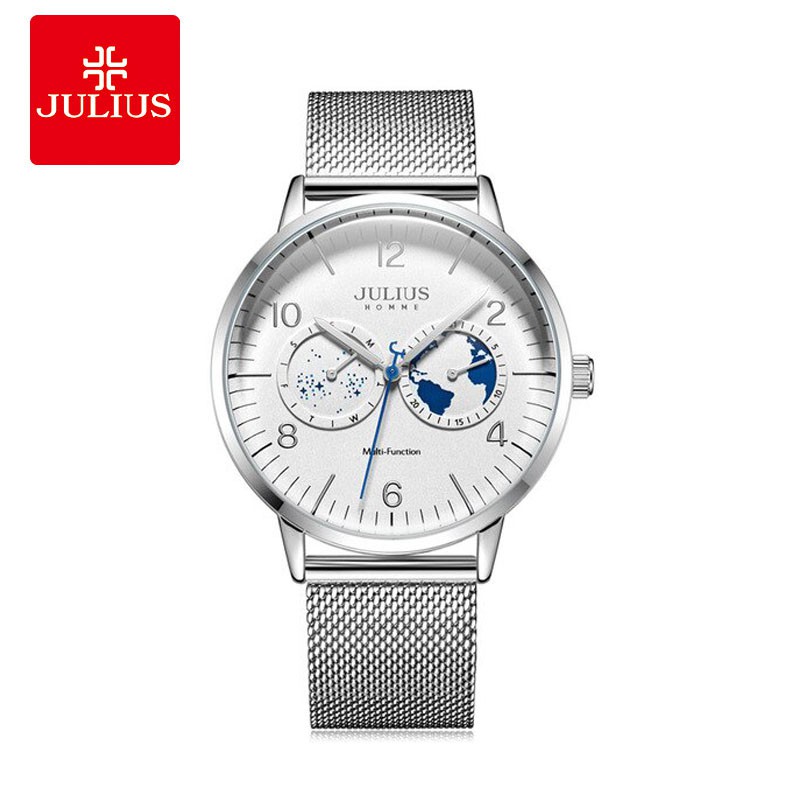 Đồng hồ nam Julius JAH-117 dây thép