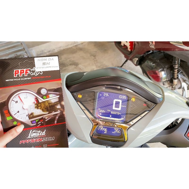 PPF Honda SH 350i 2022... UPPF dán bảo vệ mặt đồng hồ xe , xước tự phục hồi vết xước dâm , www.uppf.com