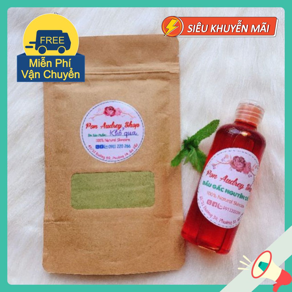 Bột Khổ Qua Nguyên Chất Giảm Mụn, Trắng Da, Mờ Thâm - Mỹ Phẩm Handmade