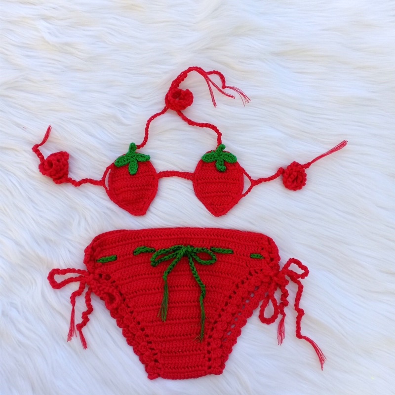 Đồ Bơi 2 mảnh cho bé gái, bikini len cho bé