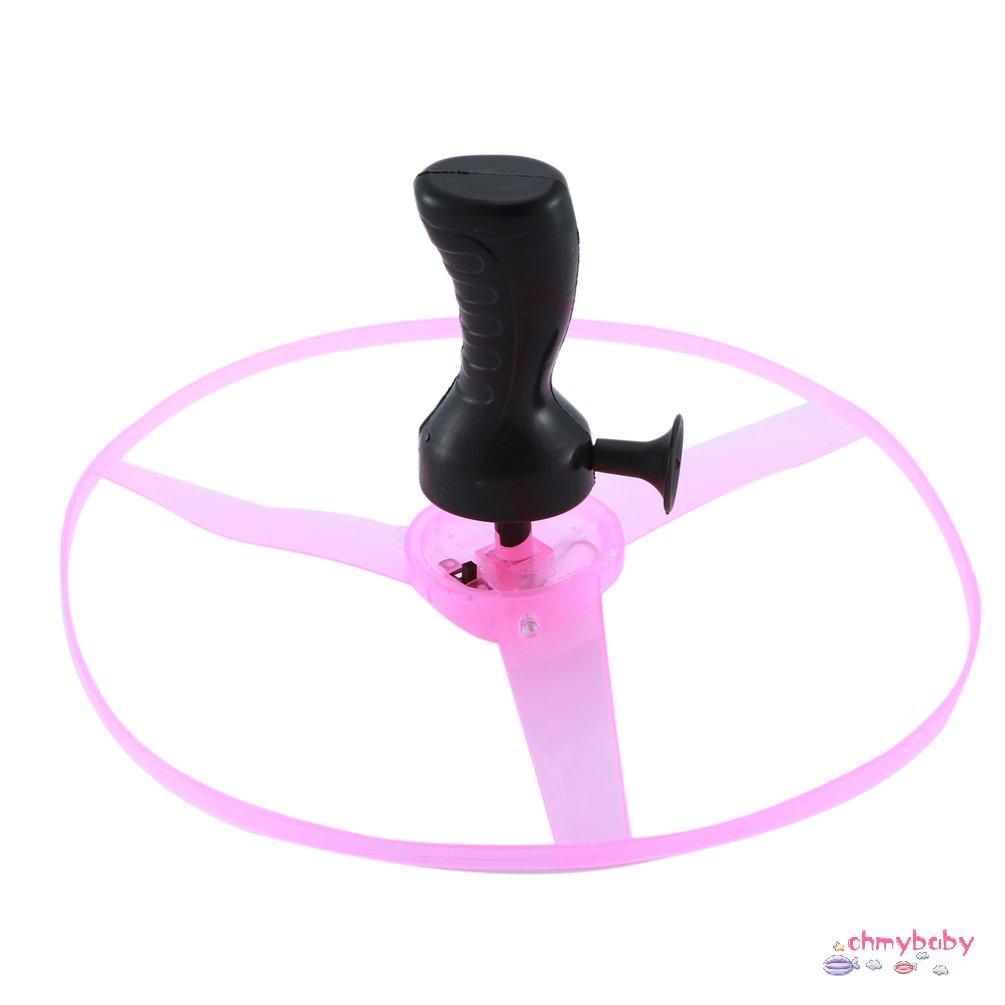 【OMB】 Funny Spinning Flyer Luminous Flying Disk Led Light Handle Flash For Kids