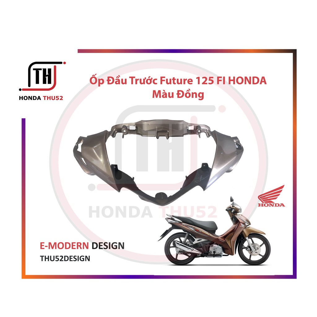 Ốp Đầu Trước Bàn Thờ Future 125 Fi Honda Đỏ Đen Đồng Bạc Xám