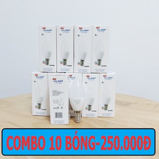 COMBO 10 BÓNG ĐÈN LED Búp C37 6W E14