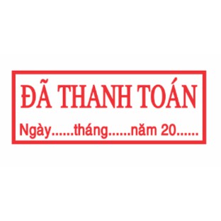 Khắc Dấu Đã Thanh Toán - Thương Hiệu Shiny