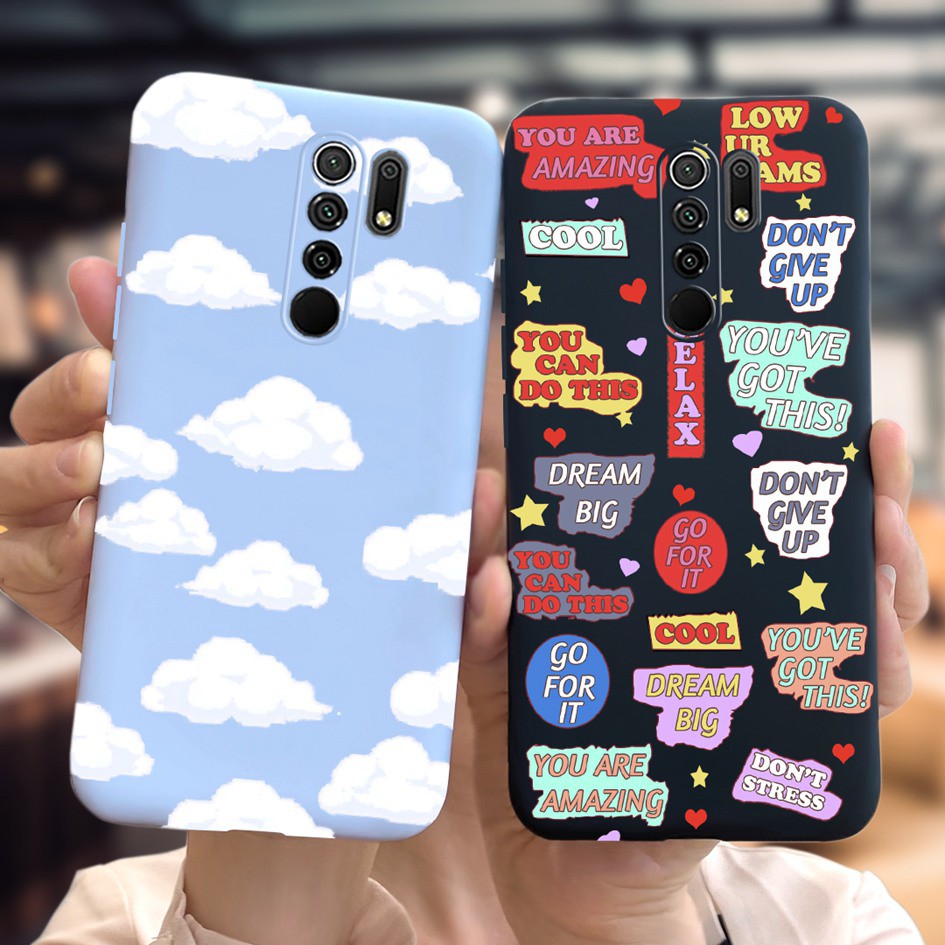 Ốp điện thoại silicon mềm hình trái tim thích hợp cho XIAOMI REDMI 9 POCO M2 REDMI9 PRIME 6.53 INCH