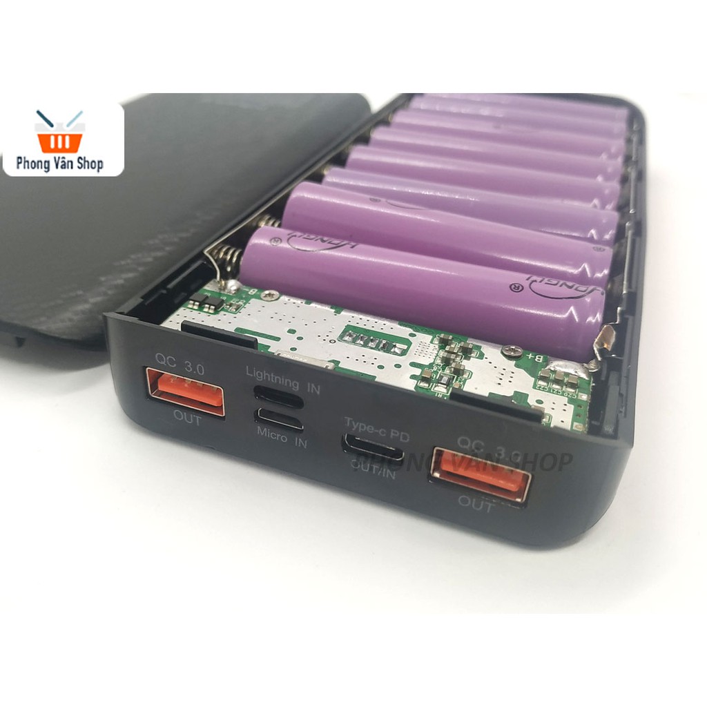 Box sạc pin dự phòng 20000mah - hỗ trợ QC3.0