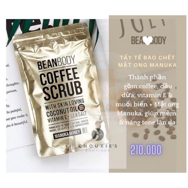 TẨY DA CHẾT BEAN BODY COFFEE SCRUB