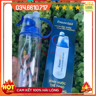 Bình nước thể thao nắp phun sương 600ml tiện dụng