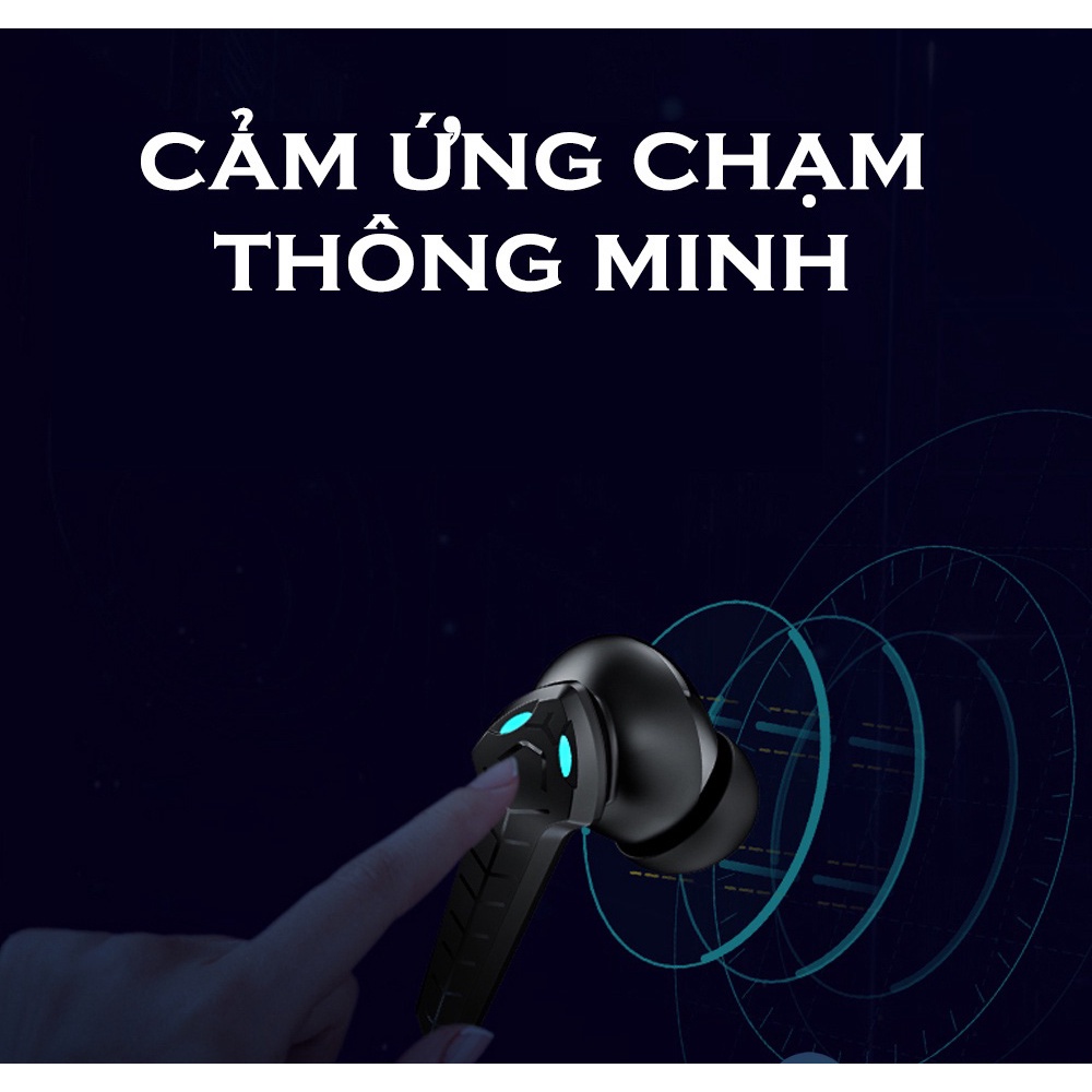 Tai Nghe Gaming Bluetooth 5.2 Tws - Có Mic, Độ Trễ Thấp, Pin Trâu - Chính Hãng HD DESIGN