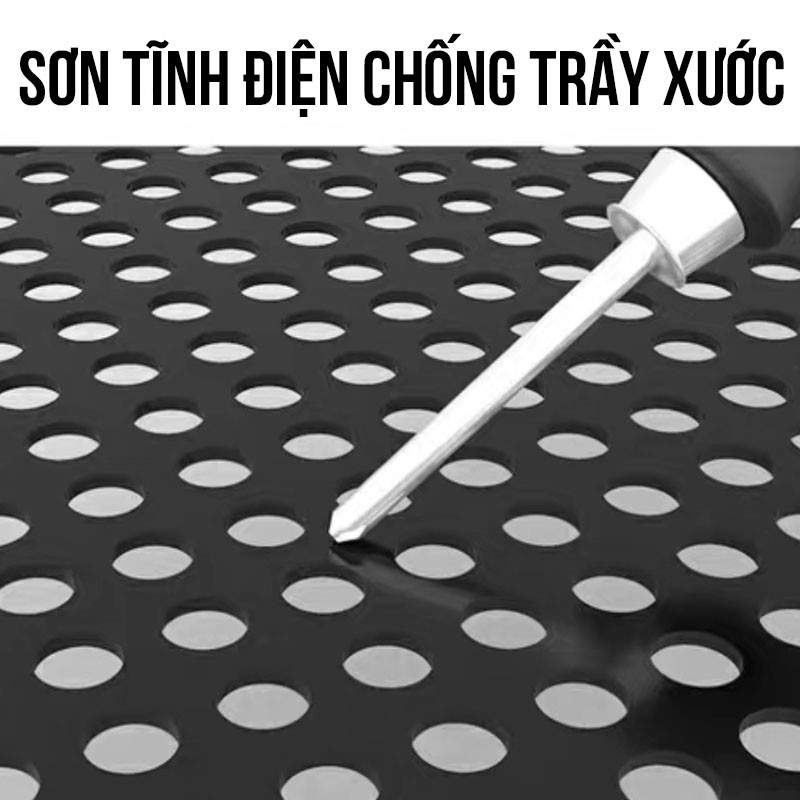 Kệ Để Đồ Nhà Bếp Đa Năng Gấp Gọn Kệ Để Hàng Thép Cacbon Sơn Tính Điện Có Bánh Xe