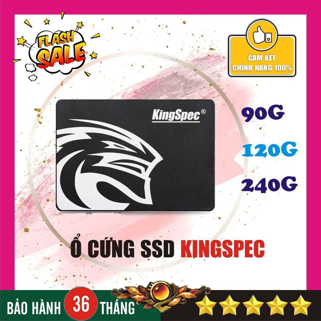 Ổ cứng SSD KingSpec 90G - 120G - 240G - New bảo hành 3 năm!