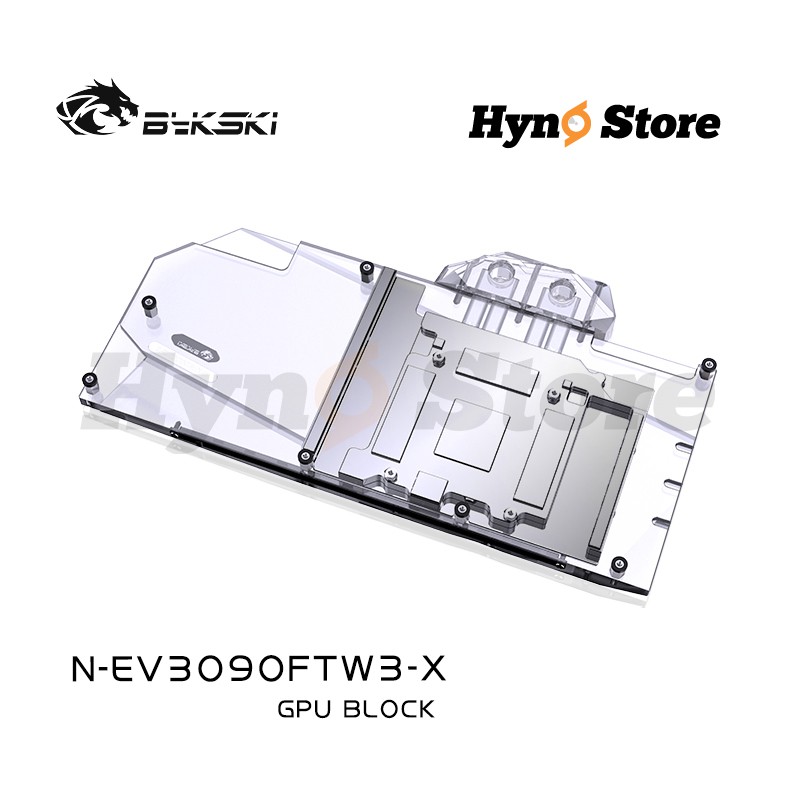 Block tản nhiệt nước VGA EVGA 3090 FTW3 Bykski Hyno Store