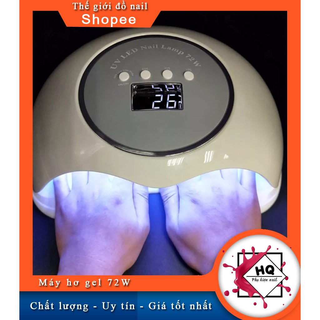 Máy hơ gel 72W làm khô nhanh cùng lúc được cả tay và chân