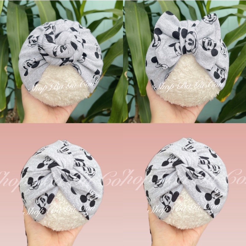 Mũ turban cho bé