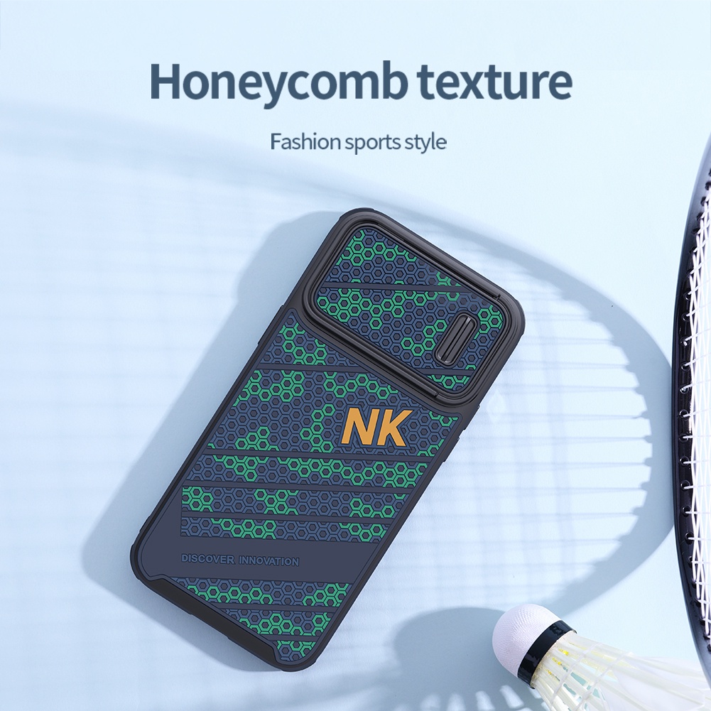 Ốp Điện Thoại NILLKIN Chống Sốc Họa Tiết Tổ Ong Cho iPhone 14