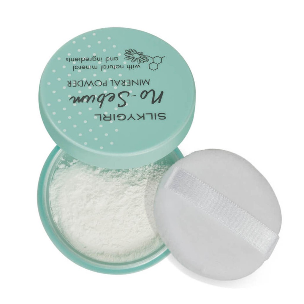 Phấn Phủ Khoáng Kháng Khuẩn, Kiềm Dầu Silkygirl No-sebum Mineral Powder 5g