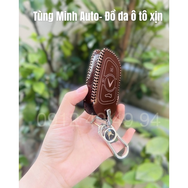 Bao da Chìa khoá Ô tô Vinfast Lux a,Lux A 2.0 Lux sa, lux SA 2.0.. bọc chìa khoá ô tô da, bảo vệ chống xước, va đập, da