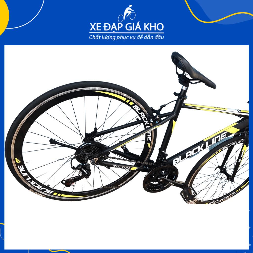 Xe Đạp Đua Black Line Khung Nhôm Cổ Cong