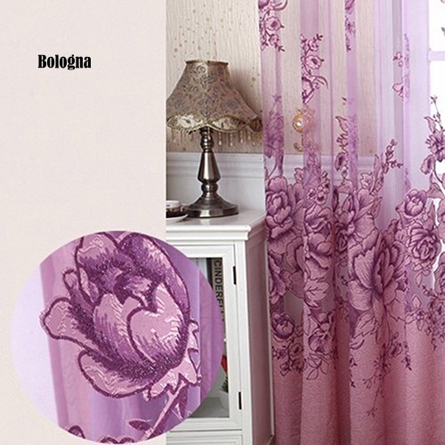 Rèm cửa sổ Vải Tuyn In Hoa Sang Trọng