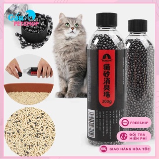 Hạt khử mùi cát vệ sinh cho mèo chai 300gr